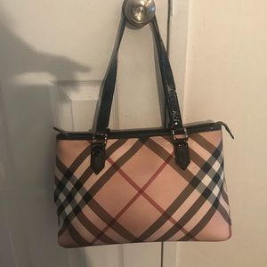 Burberry Nova Check Print Medium Tote